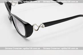 Жіночі окуляри з діоптріями (-1,5) для зору. Тоновані лінзи, фото 2