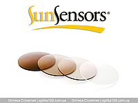 Фотохромная линза хамелеон Sun Sensors 1,56 с покрытием HMC Коричневый