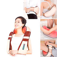 Масажер Шиацу роликовий з ІЧ-підігрівом для шиї та спини JinKaiRui