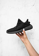 Кросівки Adidas Yeezy Boost 350 Black чорні літні жіночі адідас і буст сітка текстиль