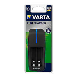 Мережевий зарядний пристрій Varta Mini Charger для акумуляторних батарейок типу AA, AAA NiMh, Black