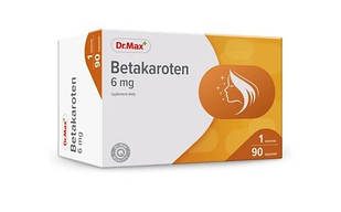 Dr.Max Betakaroten вітамін А 6 мг, 90 капсул