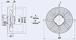 Вентилятор осьовий Weiguang YWF2E-250-S 92/15-G (вентилятор), фото 3