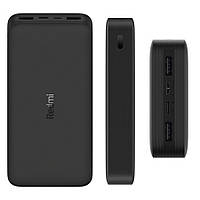 УМБ Повербанк Power Bank 20000mhA Redmi 2USB Чорний. Портативний мобільний акумулятор. Зовнішній акумулятор