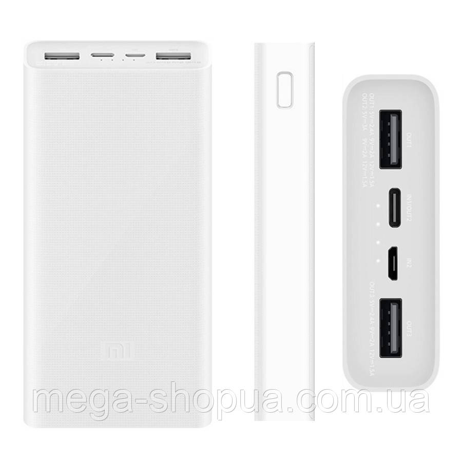 УМБ Повербанк Power Bank 20000mhA Xiaomi 2USB Білий. Портативний мобільний акумулятор. Зовнішній акумулятор