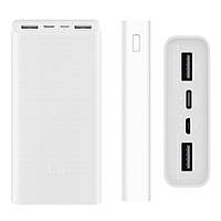 УМБ Повербанк Power Bank 20000mhA Xiaomi 2USB Белый. Портативная мобильная батарея. Внешний аккумулятор