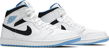 Кросівки Nike Air Jordan 1 Mid Laser Blue — 554724-141, фото 4