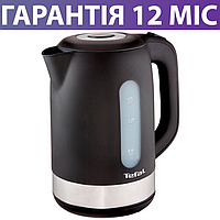 Електрочайник TEFAL KO330830, пластиковий, чорний, електричний чайник Тефаль