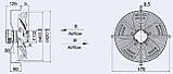 Осьовий вентилятор Weiguang YWF4D-400-B 102/35-G (вентилятор), фото 3