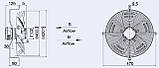 Вентилятор осьовий Weiguang YWF4E-400-B 102/35-G (вентилятор), фото 3