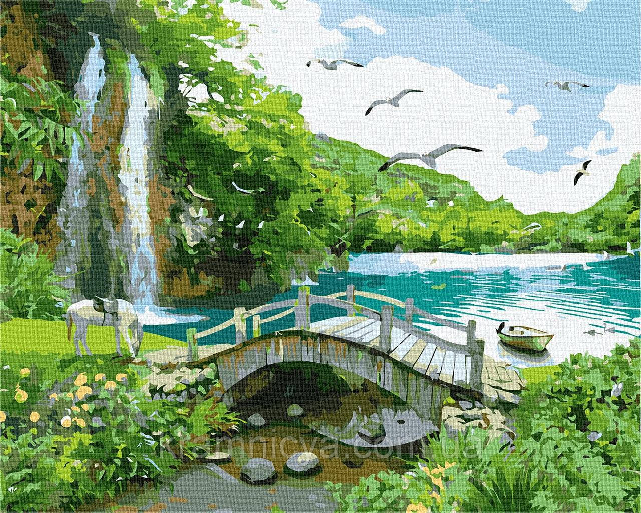 Картина за номерами Райська бухта, 40х50 Ідейка (KHO2860)