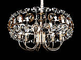 Кришталева сучасна люстра L00147A/9 (FGD+CHR+WT), фото 4