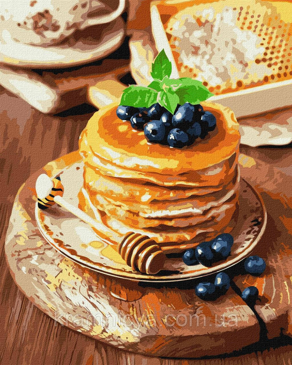 Картина за номерами Медові панкейки, 40х50 Ідейка (KHO5638), фото 1