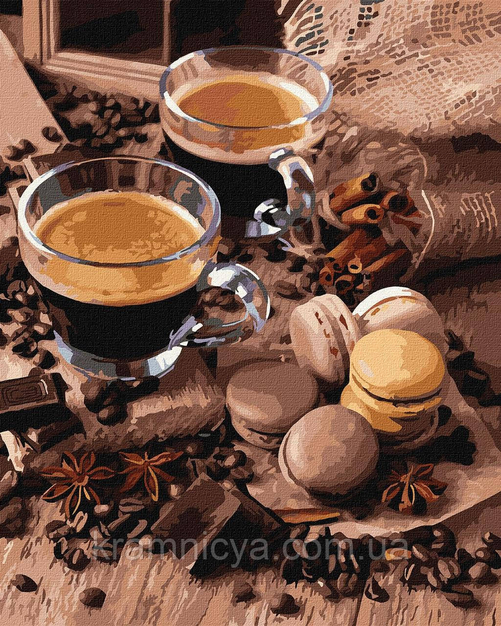 Картина за номерами Аромат кави, 40х50 Ідейка (KHO5642)