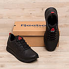 Чоловічі шкіряні кросівки Reebok Flex Black, фото 7
