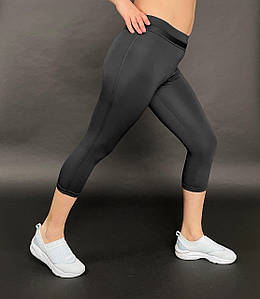 Жіночі спортивні бриджі чорний еластан