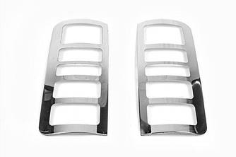 Накладки на стопи варіант №3 (2 шт., нерж) - Ford Connect 2010-2014 рр.