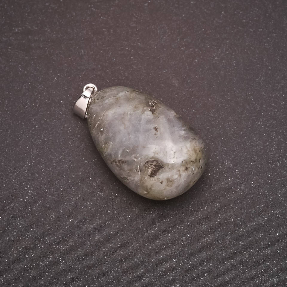 

Кулон натуральный камень Лабрадор 36х21(+-)мм