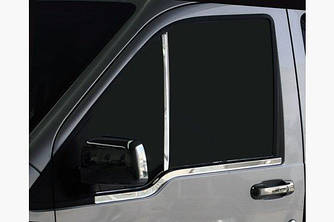 Накладка на вікно-стійку (2 шт., нерж.) - Ford Connect 2010-2014 рр.