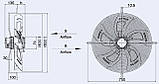 Вентилятор осьовий Weiguang YWF4D-630-S 137/35-G (вентилятор), фото 3