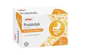 Dr.Max Probiotyk 4 види лакто і біфідо бактерій 20 капсул