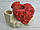 Ваза керамічна LOVE червоне серце Н14см, фото 2