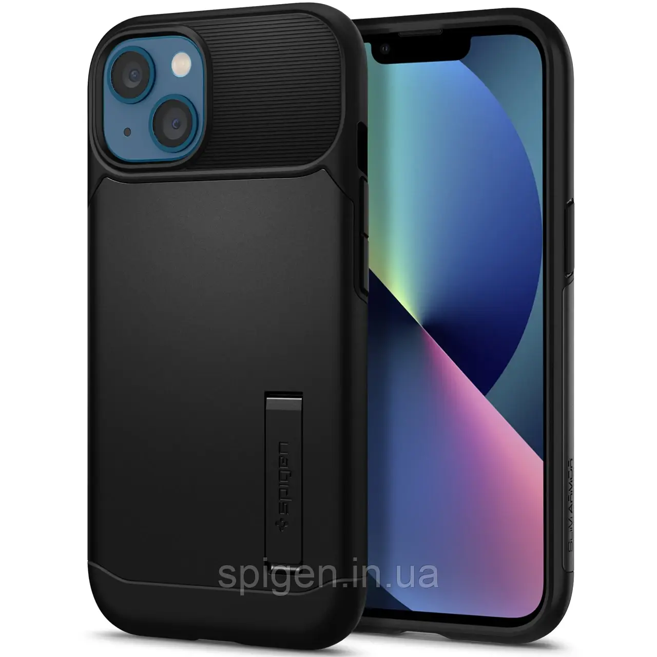 Чехол Spigen для iPhone 13 Slim Armor, Black