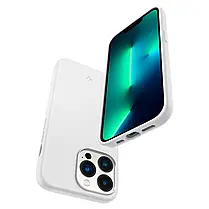 Чохол Spigen для iPhone 13 Pro — Silicone Fit, White, фото 4