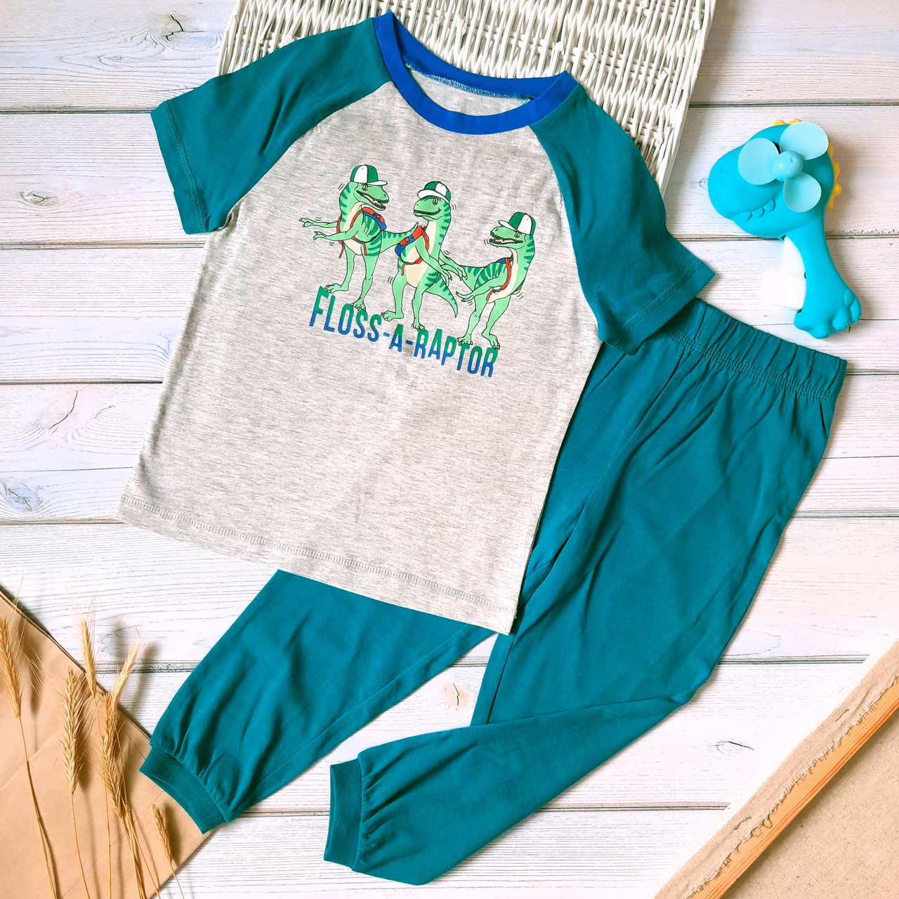 Дитяча піжама літня бавовняна для хлопчика джордж від 3 до 10 років трикотажна 98-140см, фото 1