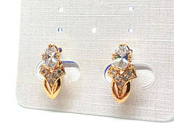 Біжутерільні сережки жіночі XuPing золото