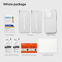 Чехол Spigen + Захисний скло від Spigen для iPhone 13 Pro Max - Crystal Pack (Захисний скло 2шт), фото 5