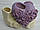 Ваза керамічна LOVE фіолетове серце Н14см, фото 7
