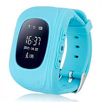Детские умные смарт-часы Q50 с GPS трекером. Smart Watch голубой цвет! BEST