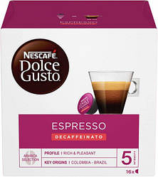 Кава в капсулах Dolce Gusto Espresso Decaffeinato — Кава в капсулах Дольче Густо