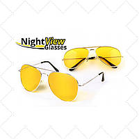 Желтые очки для водителей ночного виденья Night View Glasses / Антибликовые очки для водителей! BEST