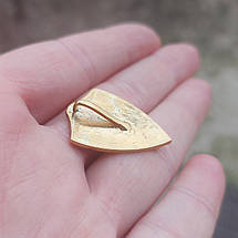 Герб України Тризуб, герб тризуб на щиті, щит з тризубом, Тризубець на щиті кулон, підвіс, фото 5