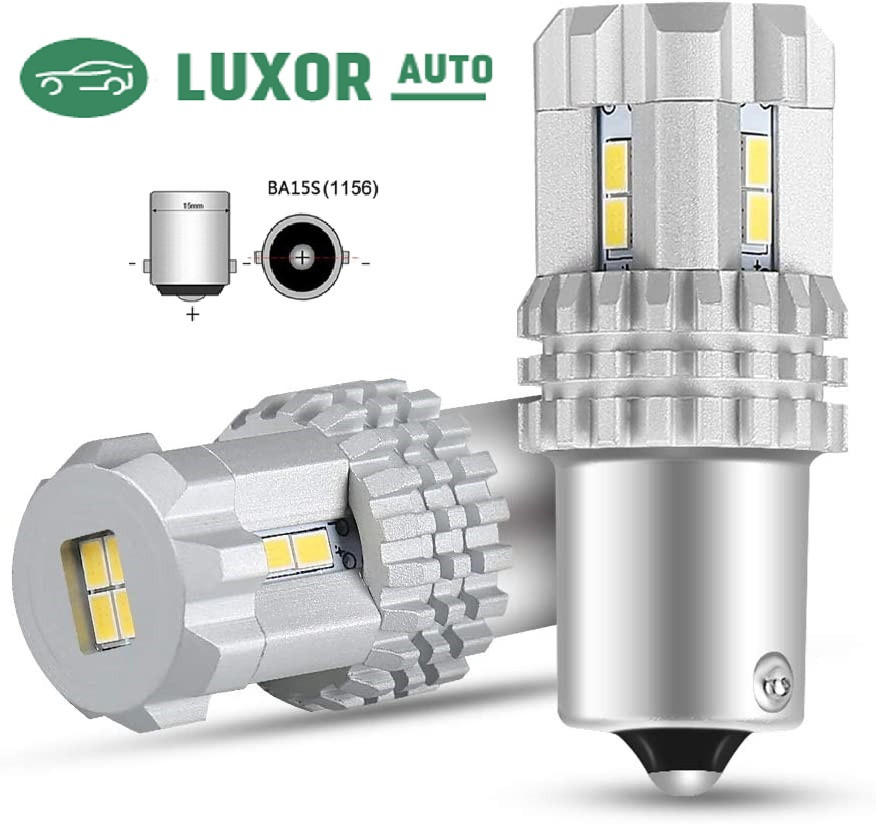 LED Автолампа задній хід, стоп, 1156 P21W BA15S 12SMD 3020 Canbus, білий