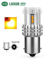 Светодиодные LED лампы 1156 (P21W,BA15S) 12SMD 2030, 9-16В, 21ВТ Canbus-Без Быстрого моргания, желтый