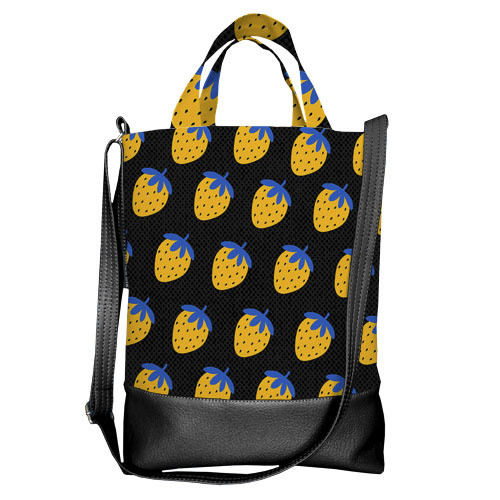 Сумка міська City Патріотична полуниця 34x40 см (SCB_22U001_BL), фото 1