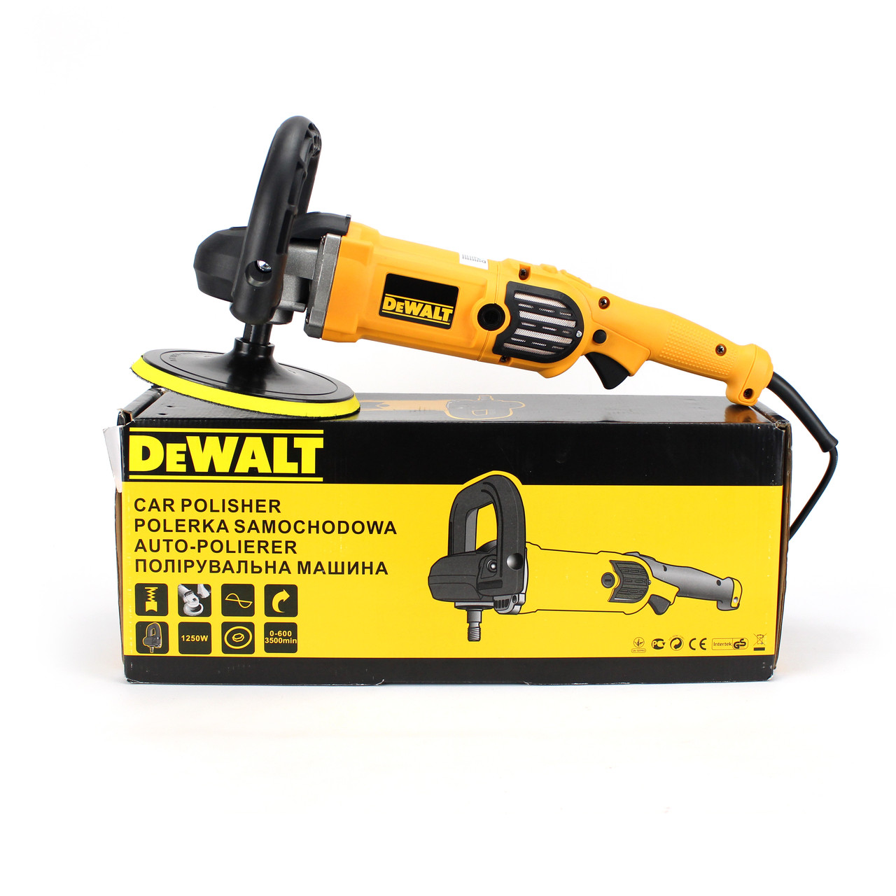 Полірувальна шліфувальна машина DeWalt DWP 849X (1250 Вт, 3500 об/хв) Шліфмашина з регулятором оборотів Деволт