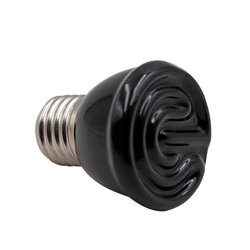 Лампа керамічна інфрачервона, для обігріву тераріуму, Е27 75Вт, фото 1