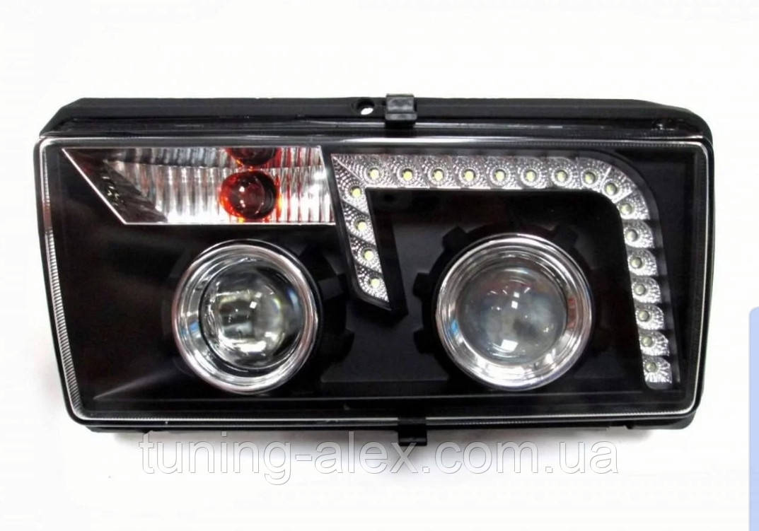 ФАРЫ ВАЗ 2104 С ЛИНЗАМИ И СВЕТОДИОДНОЙ ПОДСВЕТКОЙ (ID#1809229459), цена ...