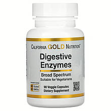 Травні ферменти California GOLD Nutrition "Digestive Enzymes" (90 капсул)