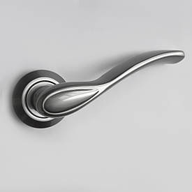 Дверна ручка на розетці 194034054 хром матовий