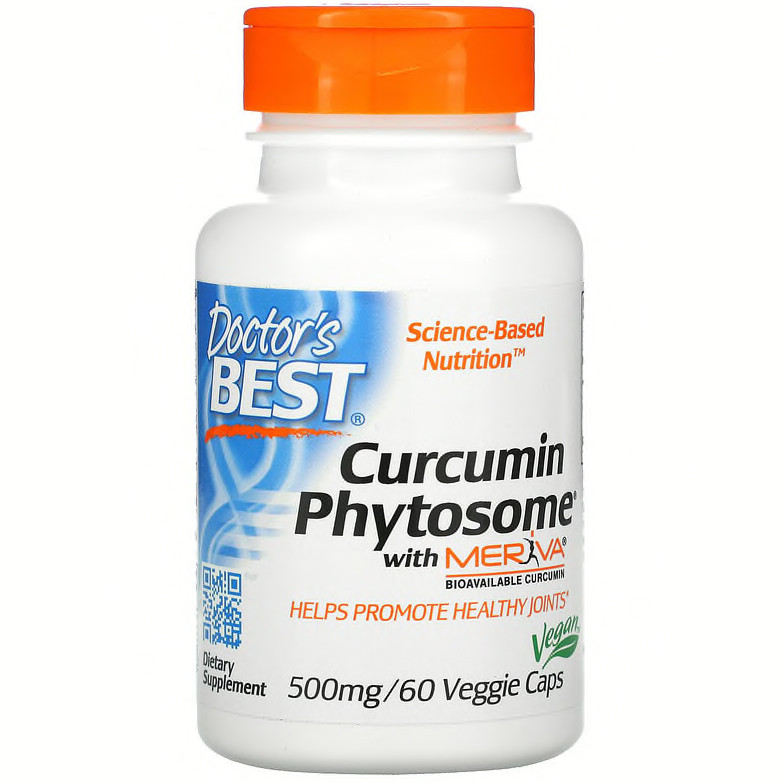 Фитосомы куркумина Doctor's Best "Curcumin Phytosome with Meriva" 500 мг (60 капсул)