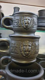 Чашка (філіжанка) глиняна на каву «Лев +шуба" 190мл, фото 6
