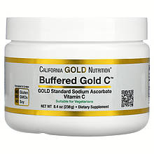 Буферизований вітамін California GOLD Nutrition "Buffered Gold C" порошок (238 г)