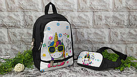 Комплект рюкзак і сумка бананка дитячий для дівчинки Р-1089