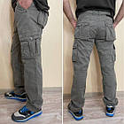 Джинси чоловічі ITENO (Tophero) р.33 світло-сірі літні тонкі прямі з накладними кишенями з боків, фото 5