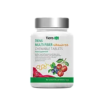 TIENS Multi-Fiber з вітаміном D₃ Тяньши Мультифайбер з вітаміном D₃ 60 жевательных табл., фото 4